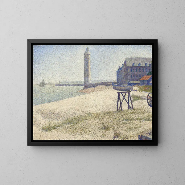 El faro de Honfleur - Georges Seurat — cuadro enmarcado en la pared