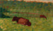 Vacas en un prado - Georges Seurat — vista de la obra