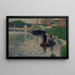Vista del Sena - Georges Seurat — cuadro enmarcado en la pared