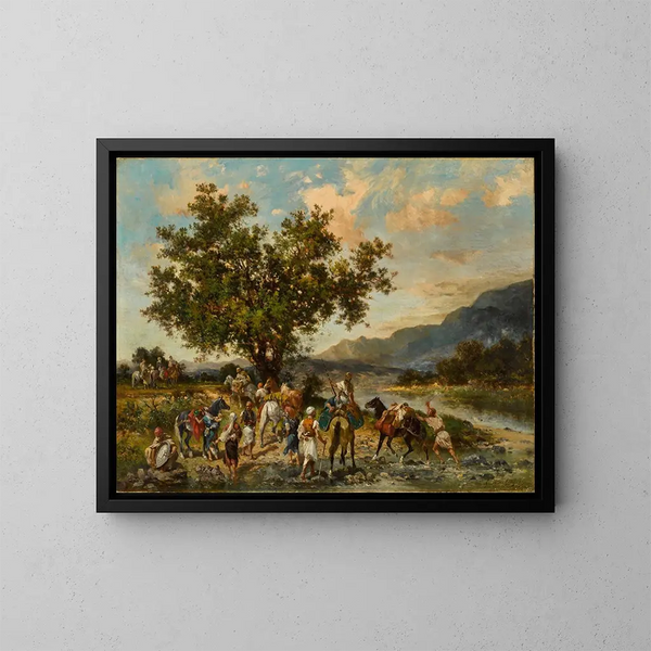 En el oasis - Georges Washington — cuadro enmarcado en la pared