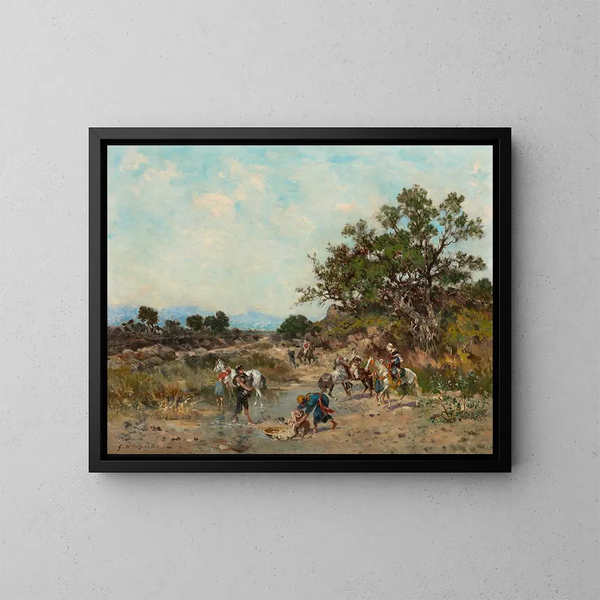 En la orilla del río - Georges Washington — cuadro enmarcado en la pared