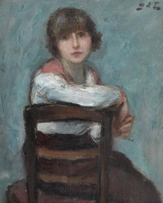 Georges dEspagnat - Jeune fille la chaise.webp