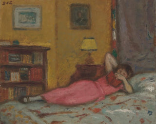La lectora - Georges d'Espagnat — vista de la obra