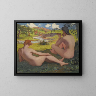 El Repos - Georges d'Espagnat — cuadro enmarcado en la pared