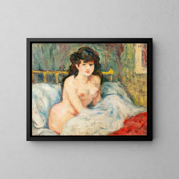 The sunset - Georges d'Espagnat — framed artwork on a wall