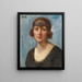 Portrait of a lady - Georges d'Espagnat — framed artwork on a wall