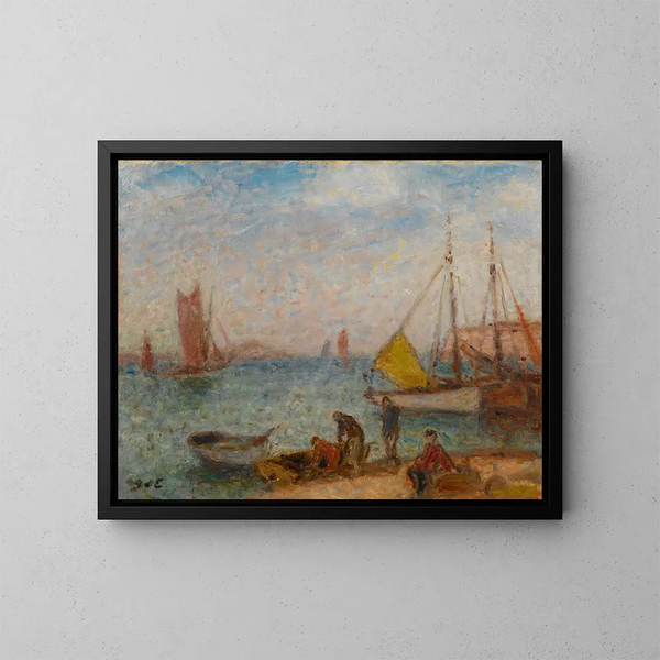 Thonniers in Saint-Gilles-Croix-de-Vie - Georges d'Espagnat — framed artwork on a wall