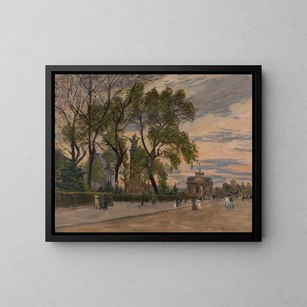 El Carrusel - Georges-Émile Carette — cuadro enmarcado en la pared
