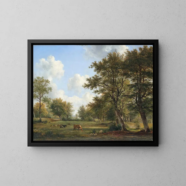 Paisaje cerca de Hilversum - Georgius Jacobus Johannes van Os — cuadro enmarcado en la pared