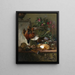Still life with game and a Greek stele - Georgius Jacobus Johannes van Os — framed artwork on a wall