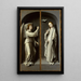 Arcángel Gabriel y la Virgen de la Anunciación - Gerard David — cuadro enmarcado en la pared