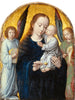 the Virgin and Child between angels playing music - Gerard David — artwork view