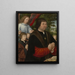 Retrato de Lieven van Pottelsberghe - Gerard Horenbout — cuadro enmarcado en la pared