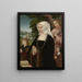 Retrato de Livina van Steelant - Gerard Horenbout — cuadro enmarcado en la pared