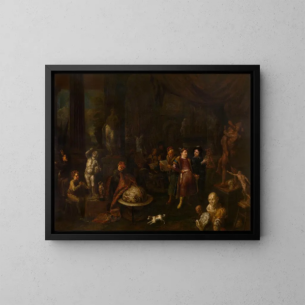 L'Atelier del escultor - Gerard Thomas — cuadro enmarcado en la pared