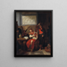 Achille tocando la lira frente a Patroclo - Gerard de Lairesse — cuadro enmarcado en la pared