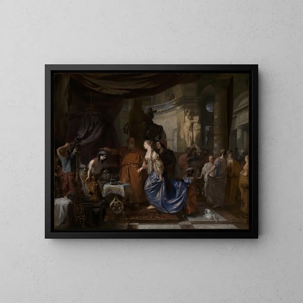 Antioquio y Stratonice - Gerard de Lairesse — cuadro enmarcado en la pared