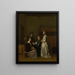 Conversación galante - Gerard ter Borch — cuadro enmarcado en la pared