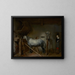 Stable - Gerard ter Borch — framed artwork on a wall