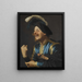 Un violinista que ríe - Gerard van Honthorst — cuadro enmarcado en la pared