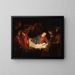 Adoration of the Shepherds - Gerard van Honthorst — framed artwork on a wall