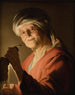 Una anciana - Gerard van Honthorst — vista de la obra