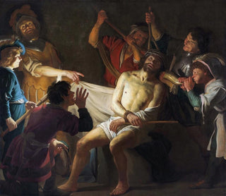 Cristo coronado de espinas - Gerard van Honthorst — vista de la obra
