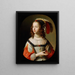 Retrato de Sophie Princesa Palatina - Gerard van Honthorst — cuadro enmarcado en la pared
