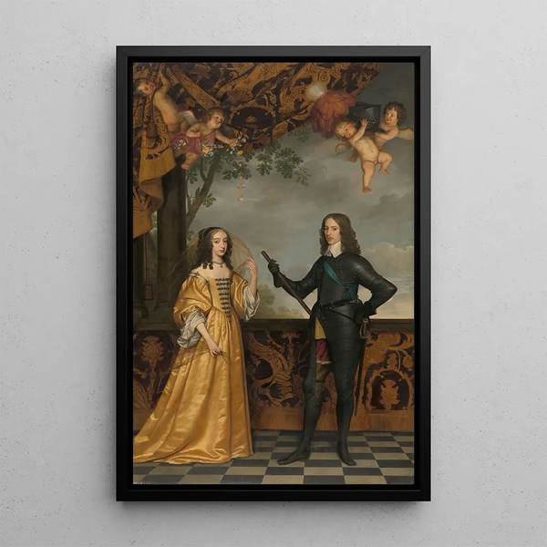Gerard van Honthorst - Portrait of Willem II 16261650 Prince of Orange and his Wife Mary Stuart 16311660.webp