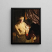 The flea hunt - Gerard van Honthorst — framed artwork on a wall