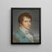 Self-portrait in green coat - Gerhard von Kügelgen — framed artwork on a wall