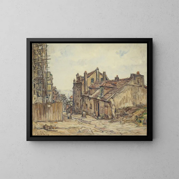 La Casa de Mimi Pinson en Montmartre - Germain David-Nillet — cuadro enmarcado en la pared