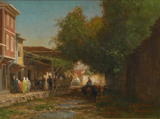 Una calle turca - Germain Fabius Brest — vista de la obra