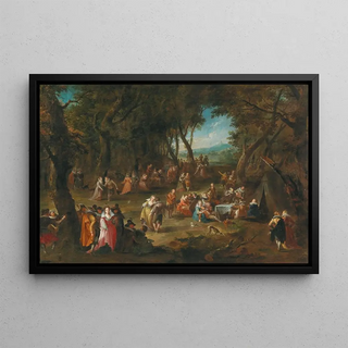 German School - Landscape with elegant figures.webp