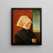 Portrait of a Lady - German School — framed artwork on a wall