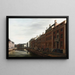 La curva de oro del Herengracht en Ámsterdam visto desde el oeste - Gerrit Adriaensz Berckheyde — cuadro enmarcado en la pared