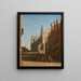 la Vista de la Grote Kerk en Haarlem - Gerrit Adriaensz Berckheyde — cuadro enmarcado en la pared
