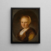 Una joven mujer - Gerrit Dou — cuadro enmarcado en la pared