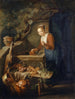 La mujer de la limpieza en el pozo (conflicto de caso) - Gerrit Dou — vista de la obra