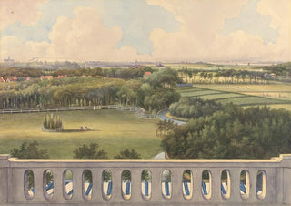 Gerrit Jan Schouten - Boschbeek Groenendaal View from Turret towards Haarlem and Zaandam.webp