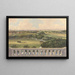 Boschbeek Groenendaal Painting View from the turret towards Haarlem and Zaandam - Gerrit Jan Schouten — framed artwork on a wall