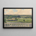 Boschbeek Groenendaal painting seen from the turret towards the dunes and Spenrode - Gerrit Jan Schouten — framed artwork on a wall