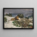 a lion in the snow - Géza Vastagh — framed artwork on a wall