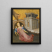 Un santo franciscano salvando milagrosamente a una mujer de la ahogadura - Gherardo di Jacopo di Neri — cuadro enmarcado en la pared
