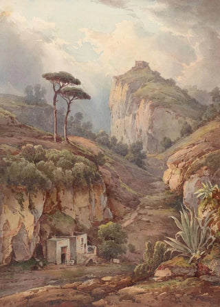 Giacinto Gigante - Approach from the Land to the Casa deSpiriti Being a Walk from Naples.webp