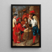 Soldiers playing cards - Giacomo Ceruti — framed artwork on a wall