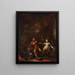 The Doors of Hell - Giacomo Del Po — framed artwork on a wall