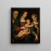 Mystic Marriage of Saint Catherine of Alexandria - Giacomo Francia — framed artwork on a wall