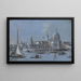 Santa Maria della Salute, Venice and Punta della Dogana - Giacomo Guardi — framed artwork on a wall