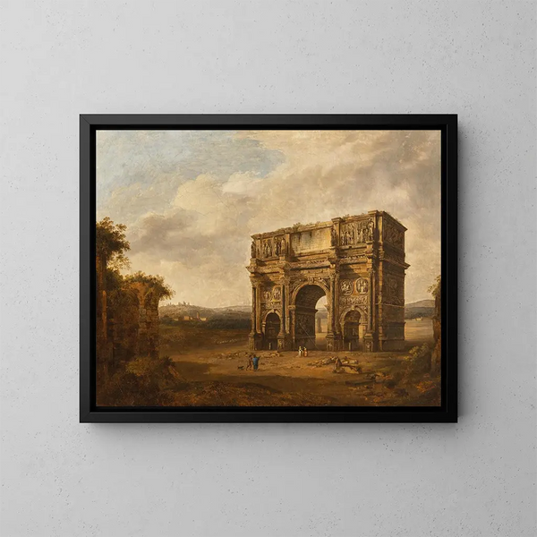L'arc de Constantin - Giacomo van Lint — cuadro enmarcado en la pared